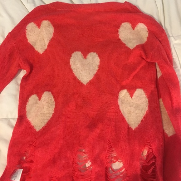 Distressed Patterned Sweater - Picture 3 of 3